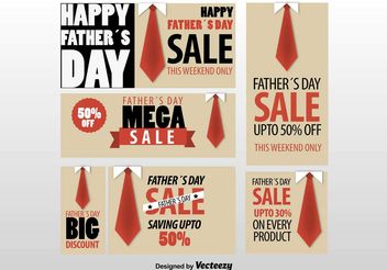 Happy Father's Day Ad Template - Kostenloses vector #151187