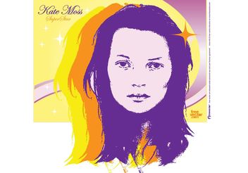 Kate Moss Vector - Free vector #151337