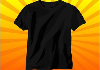 Black T-Shirt - vector gratuit #151367 