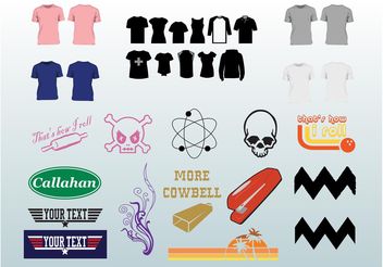 Clothing Design Pack - Free vector #151387