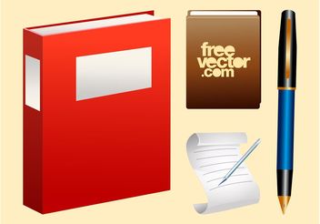 Vector Stationery Graphics - vector gratuit #152137 