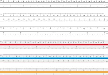 Architecture And Drafting Ruler Vectors - Free vector #152297