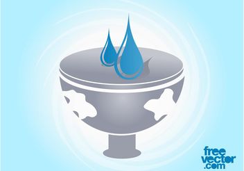 Vector Water Icon - vector gratuit #153147 