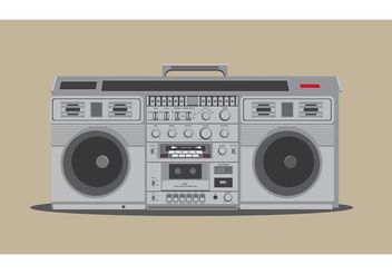 Free Detailed Boombox Vector - Kostenloses vector #154057