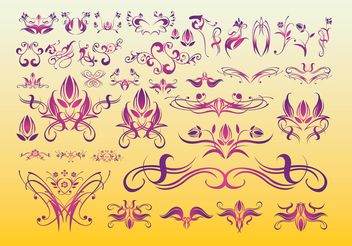 Floral Tattoo Art - Free vector #154987