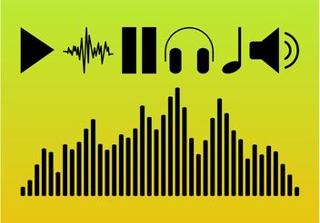 Audio Symbols - vector #155907 gratis