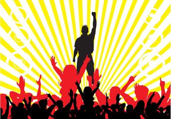Party Crowd Background - Free vector #156077