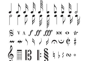 Musical Notes - Free vector #156167