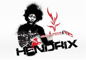 Jimi Hendrix Graphics - бесплатный vector #156207
