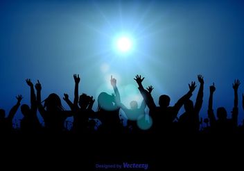Party Crowd Illustration - Free vector #156447