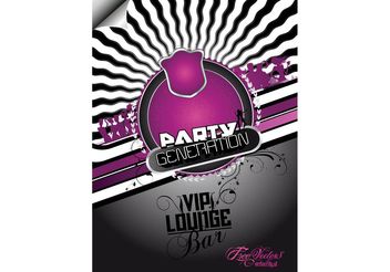 Free Party Flyer Background - vector gratuit #156507 