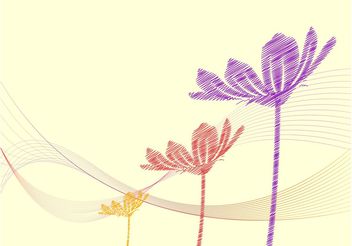 Abstract Floral Background - vector gratuit #156817 