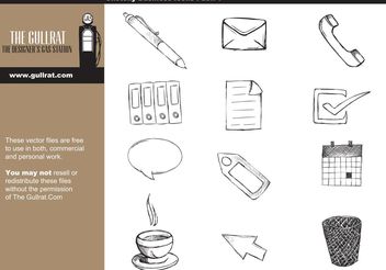 Sketchy Business Vector Pack - vector gratuit #156947 