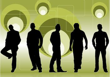 Club People Silhouettes - Free vector #157927