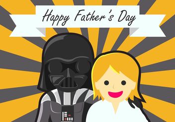 Star Wars Fathers Day Background - vector gratuit #158207 