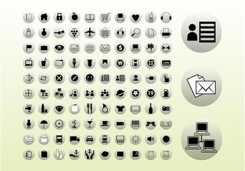 Icons Buttons Graphics - Free vector #158587