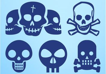Skull Icons Graphics - Free vector #158697