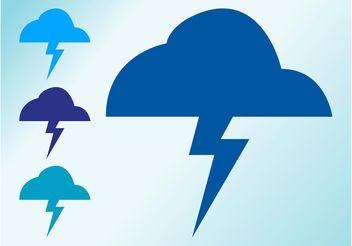 Thunder Clouds - Free vector #159067