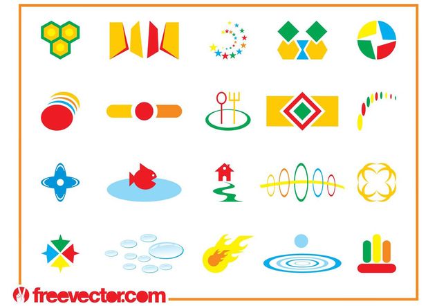 Colorful Icon Designs - Free vector #159137