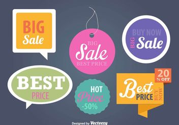 Price and advertising signs templates - Kostenloses vector #159177