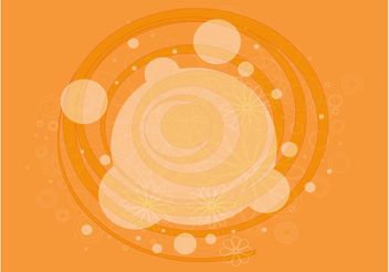 Circles And Flowers - vector gratuit #159257 