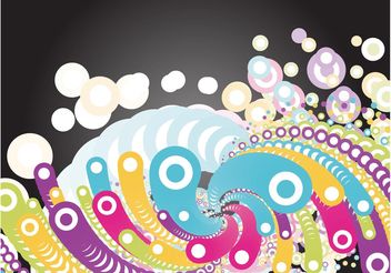 Groovy Circles - Free vector #159277