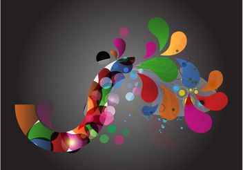 Colorful Swirls Layout - Free vector #159287