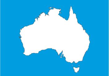 Map Of Australia - vector #159587 gratis