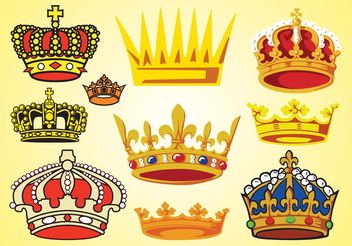 Crowns Vectors - Kostenloses vector #160327