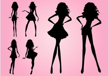 Models Silhouettes - Free vector #160827