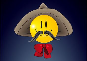 Sombrero Smiley - Free vector #161167