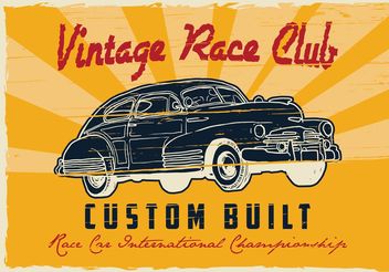 Poster Cars Retro - Free vector #161437