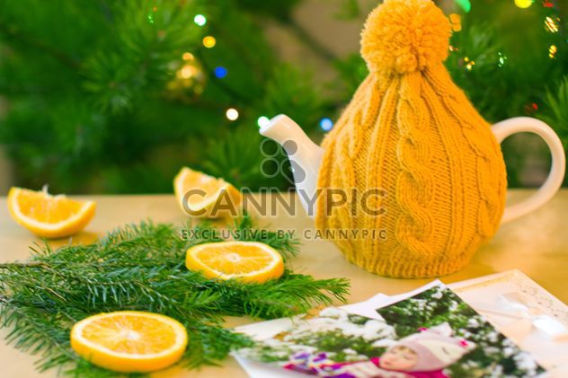 Teapot in knitted hat - image gratuit #182607 