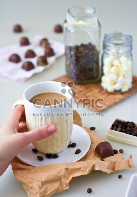Coffee with marshmallow - Free image #185877
