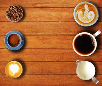 Coffee set of six cups - image #186987 gratis