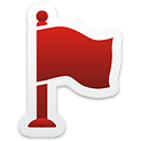 Red Flag - icon #192817 gratis