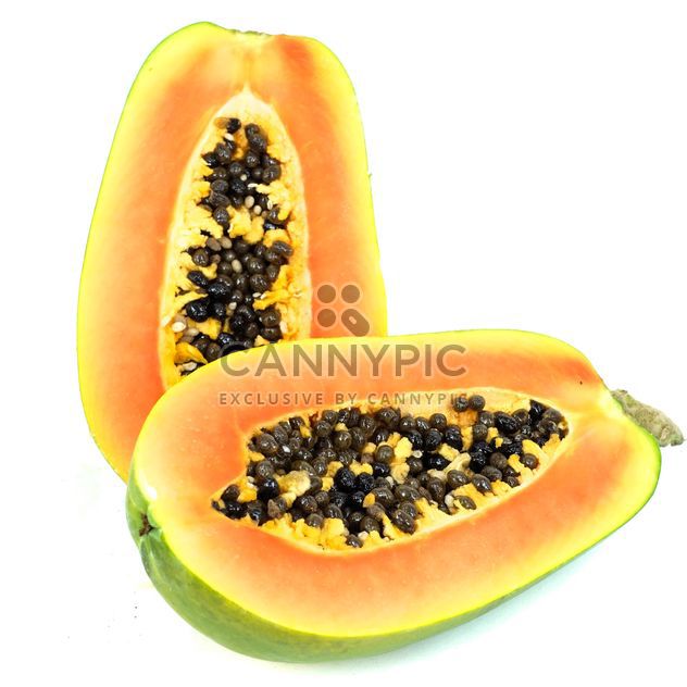 Papaya white background - бесплатный image #197957