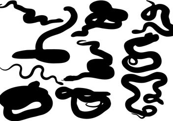 Free Snake Silhouette Vector - Free vector #200397