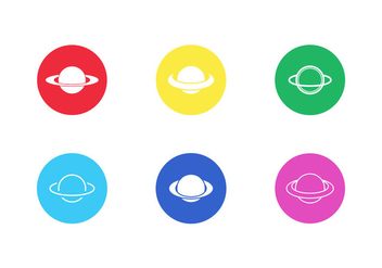 Saturn Vector Icon Pack Vol 3 - Free vector #200537