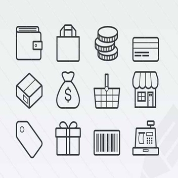 Free Vector Ecommerce Icons - vector gratuit #202287 