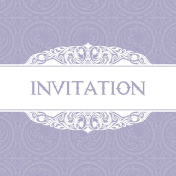 Free Vector Purple Invitation - Free vector #202337