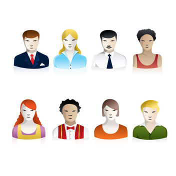 Vector People Icons - Free vector #202797