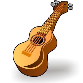 Classic Guitar Icon - бесплатный vector #203027