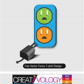 Free Vector Funny T-shirt Design 2 - vector #203217 gratis