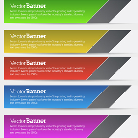 Free Vector Of The Day #154: Vector Banners - Kostenloses vector #203257