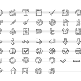 Free Doodle Icons Vector Set - Free vector #203517