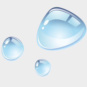 Free Vector Of The Day #96: Water Droplets - бесплатный vector #203847