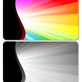 Abstract Burst Card - Free vector #204917
