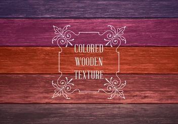 Colored Wooden Texture - vector gratuit #205177 