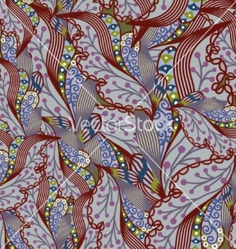 Free colorful seamless pattern abstract flowers vector - Free vector #205407